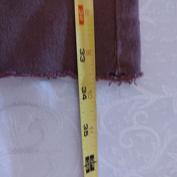 Sugar Magnolia Light Brown Wide-Leg Distressed Jeans Size Medium - Picture 6 of 7